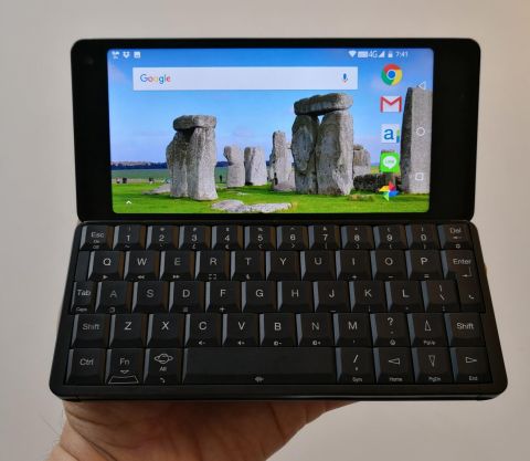 ひろ Gemini PDA 4G+wifi 英字キーボード ポケットに入るAndroid PDA「Gemini」…キーボード付きで、4G対応