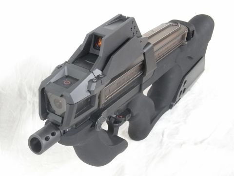 大日本技研 セブロMN-23 FAMAS内蔵済み FN P90をリファインした14丁しかないエアガンがカッコ良い（アスキー）