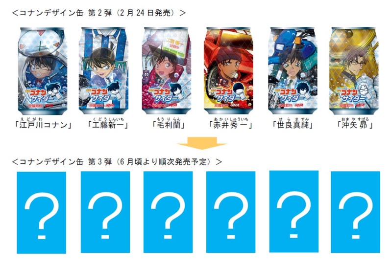 名探偵コナンサイダー」は全6種！赤井秀一・沖矢昴・世良真純