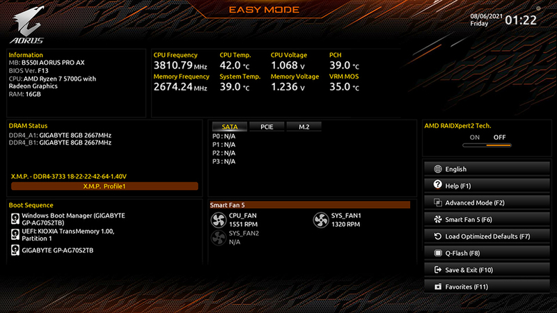AMD Ryzen 7 5700Gで自作するならGIGABYTEのMini-ITXマザーが AMD Ryzen 7 5700Gで自作するならGIGABYTEのMini-ITXマザーが