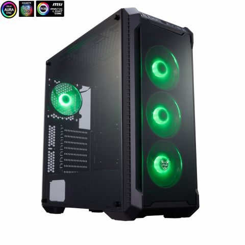 ゲーミングPCケース強化ガラスATX / Micro-ATX対応すぐ組める美品 パーツを組み込みやすいFSPのPCケース「CMT520」（アスキー）