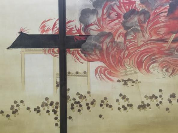 きのこ・たけのこ戦争」日本画に！作者に話を聞いてみた（Jタウンネット）