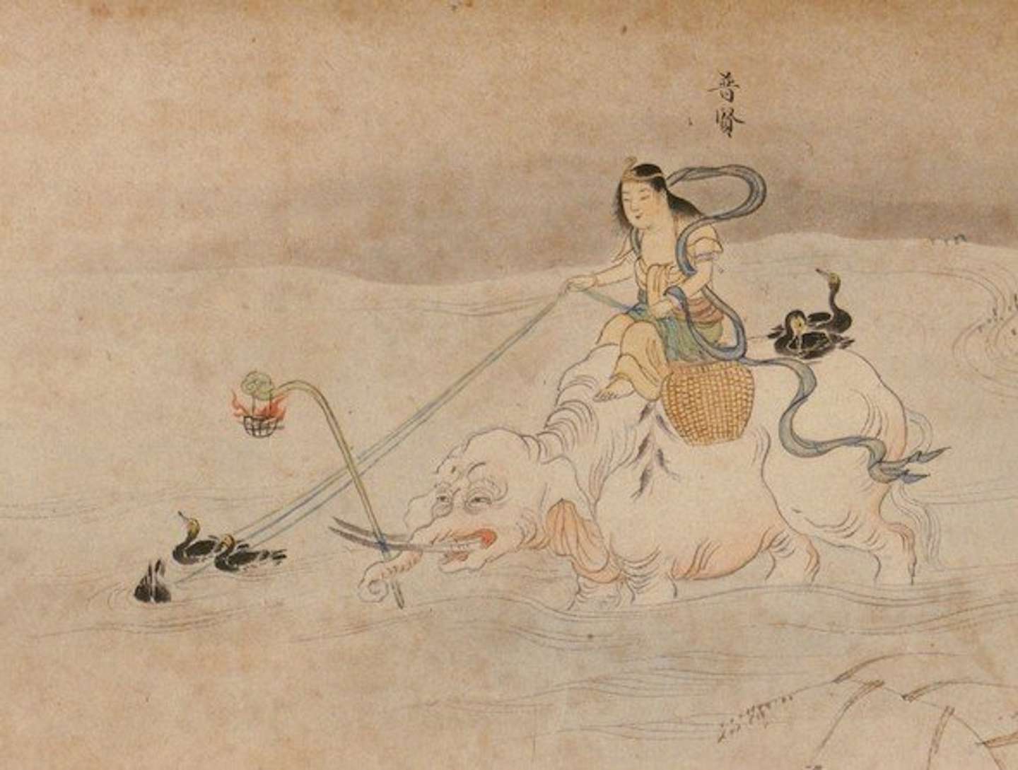 観音様は銃を構え、諸葛孔明は曲芸を披露 江戸時代に書かれた絵に