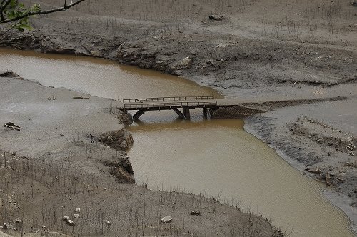 60年前、湖の底に沈んだ「幻の村」 愛知・宇連ダム枯渇で再び姿を現す