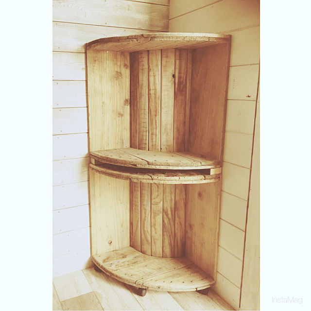 ケーブルドラム リメイク テーブル セミオーダー リメイクサイド