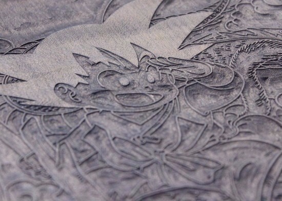 ドラゴンボール 浮き絵 彫り・摺りに伝統技法を使用！ドラゴンボールが浮世絵木版画になって