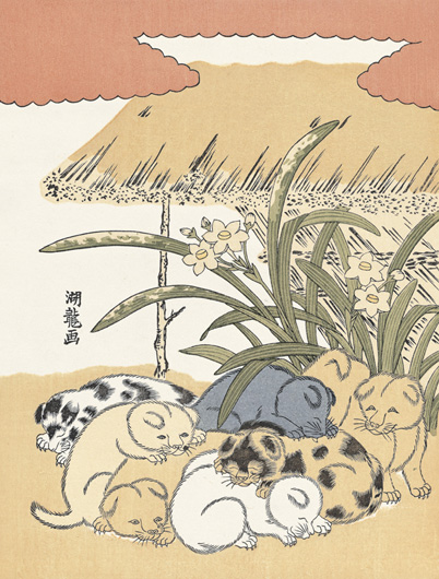 浮世絵師・礒田湖龍斎のワンちゃんに癒される〜♪（Japaaan）