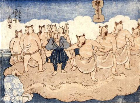 浮世絵師が描いた狸絵が尋常じゃないほどやらかしてる件（Japaaan）