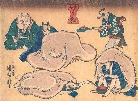 浮世絵師が描いた狸絵が尋常じゃないほどやらかしてる件（Japaaan）