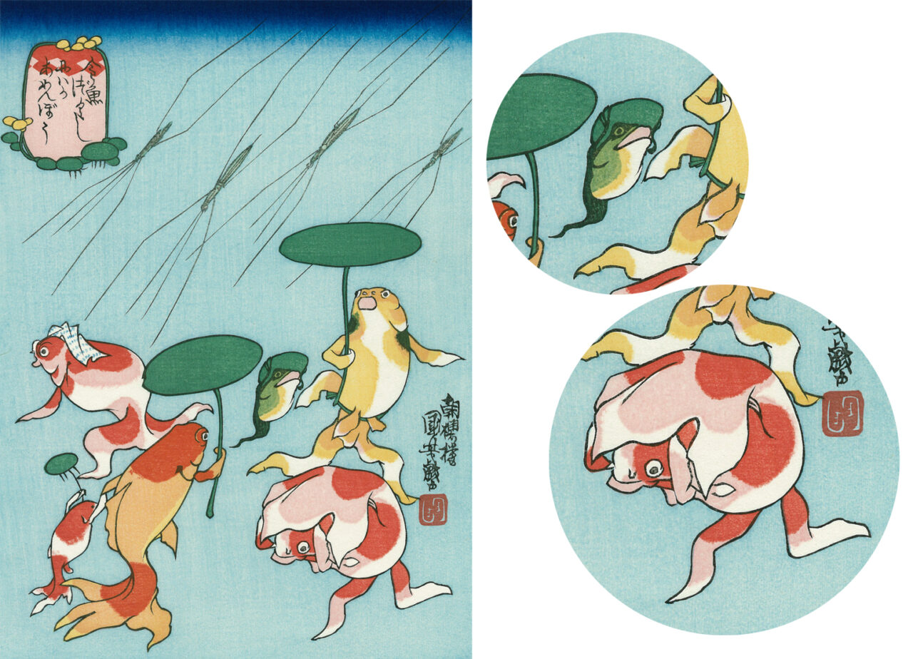 めっちゃ可愛い♡歌川国芳による擬人化の名作「金魚づくし」の
