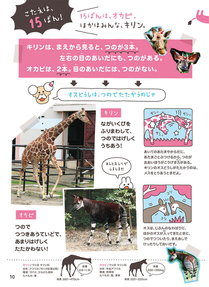 キリンのツノは2本だけじゃない！ こんなところにもツノがあるって知っ